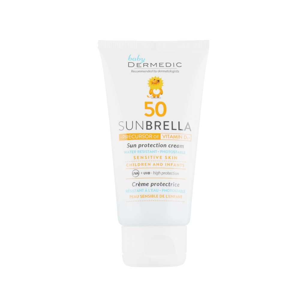 Засіб від засмаги Dermedic Sunbrella Baby Cream SPF50 Сонцезахисний крем для дітей 50 г (5901643172053) - зображення 2