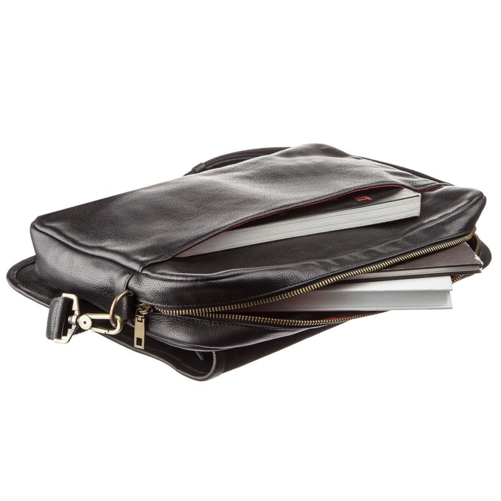 Сумка Shvigel Чоловіча шкіряна Чорна (19116) - зображення 5