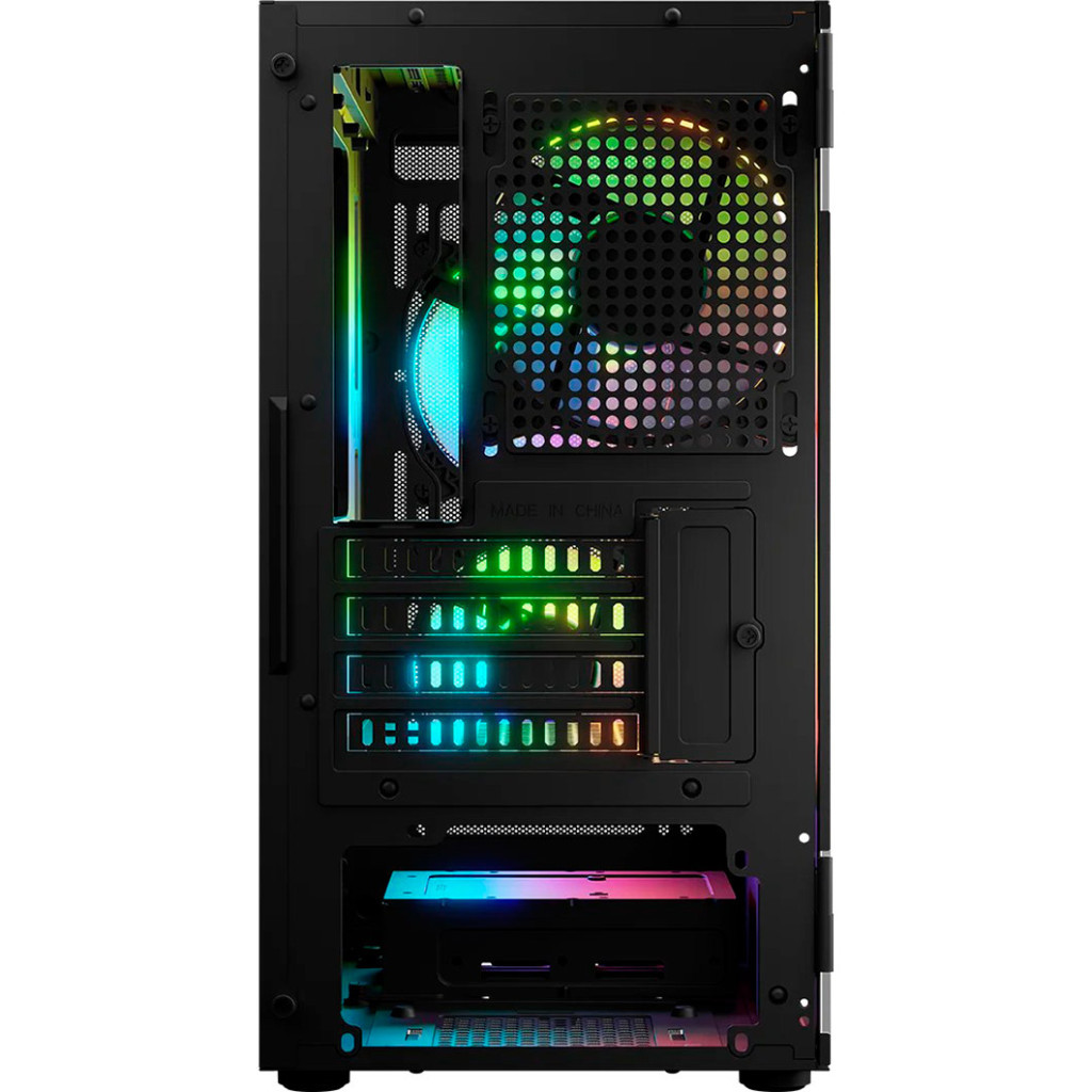 Корпус для ПК Logic concept PORTOS MESH+GLASS ARGB fans 3x120mm BLACK (AM-PORTOS-10-0000000-0002) - зображення 10