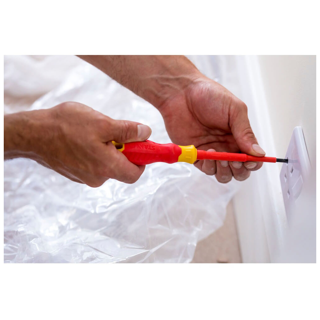 Набір викруток Stanley FatMax VDE 1000V з ізольованим жалом, 2 шт.: Pz2х100мм; SL4х100мм (STHT60030-0) - зображення 4