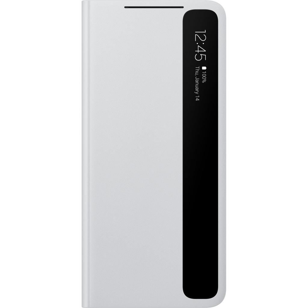 Чохол до мобільного телефона Samsung Smart Clear View Cover Galaxy S21 Ultra Light Gray (EF-ZG998CJEGRU) - зображення 1