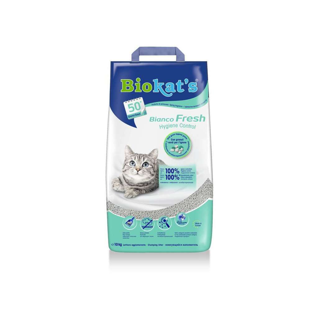 Наповнювач для туалету Biokat's BIANCO FRESH 10 кг (4002064617107) - зображення 1