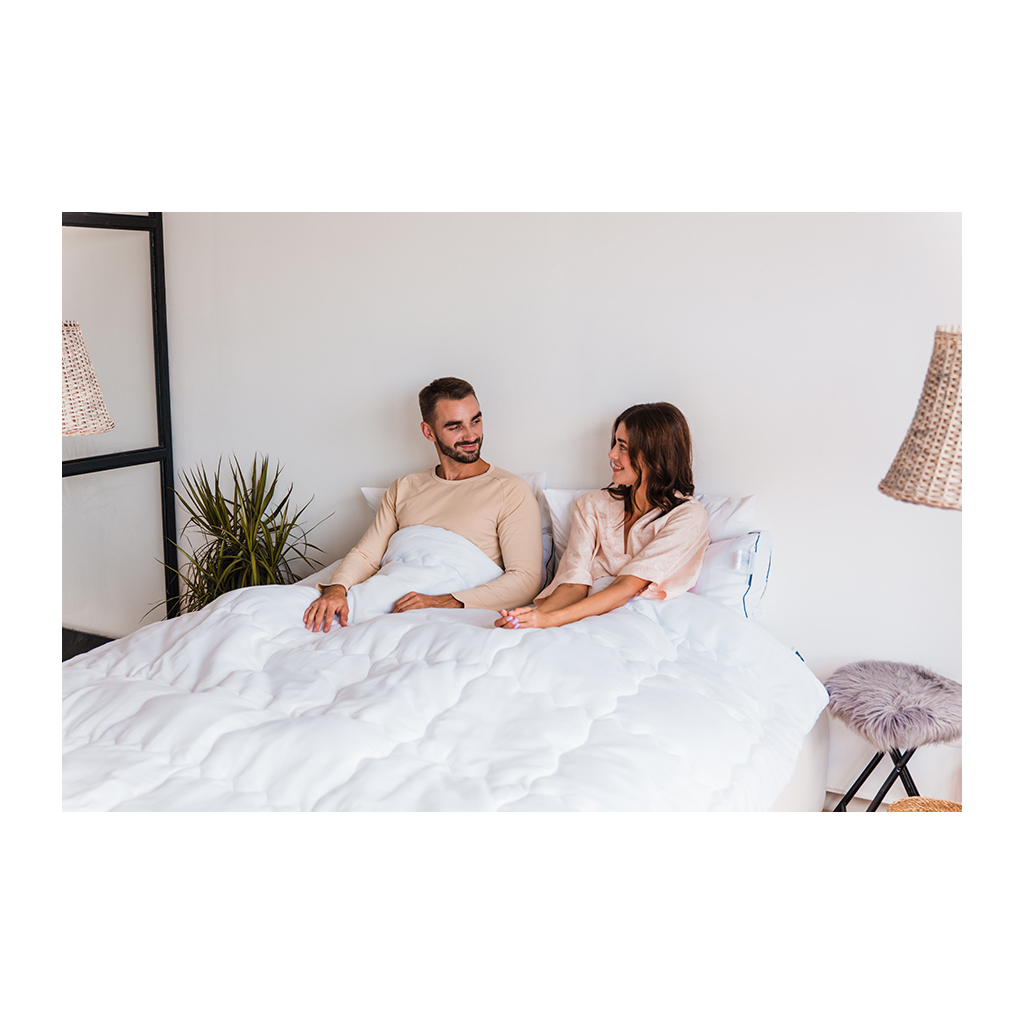 Ковдра MirSon вовняна №1362 Royal Pearl Hand Made Зимова 172x205 см (2200001532304) - зображення 10