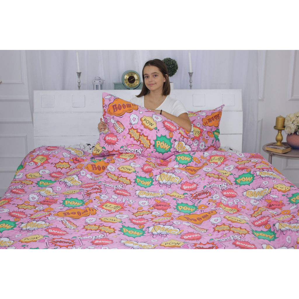 Постільна білизна MirSon Бязь Ranforce Elite 17-0512 Bombs pink Односпальна (2200004665436) - зображення 3