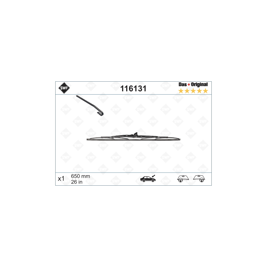 Щітка склоочисника SWF 116131 - зображення 1