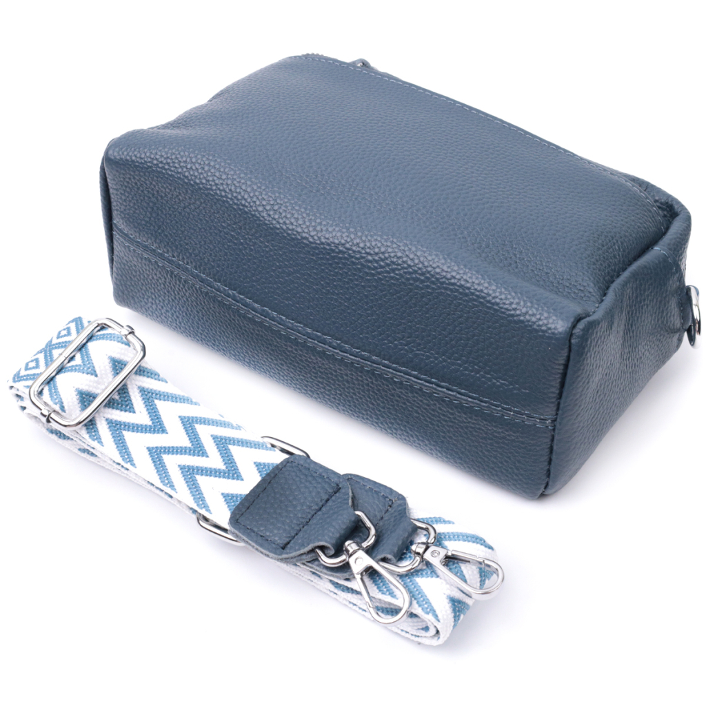 Сумка Vintage Жіноча шкіряна Синя (22652) - зображення 8