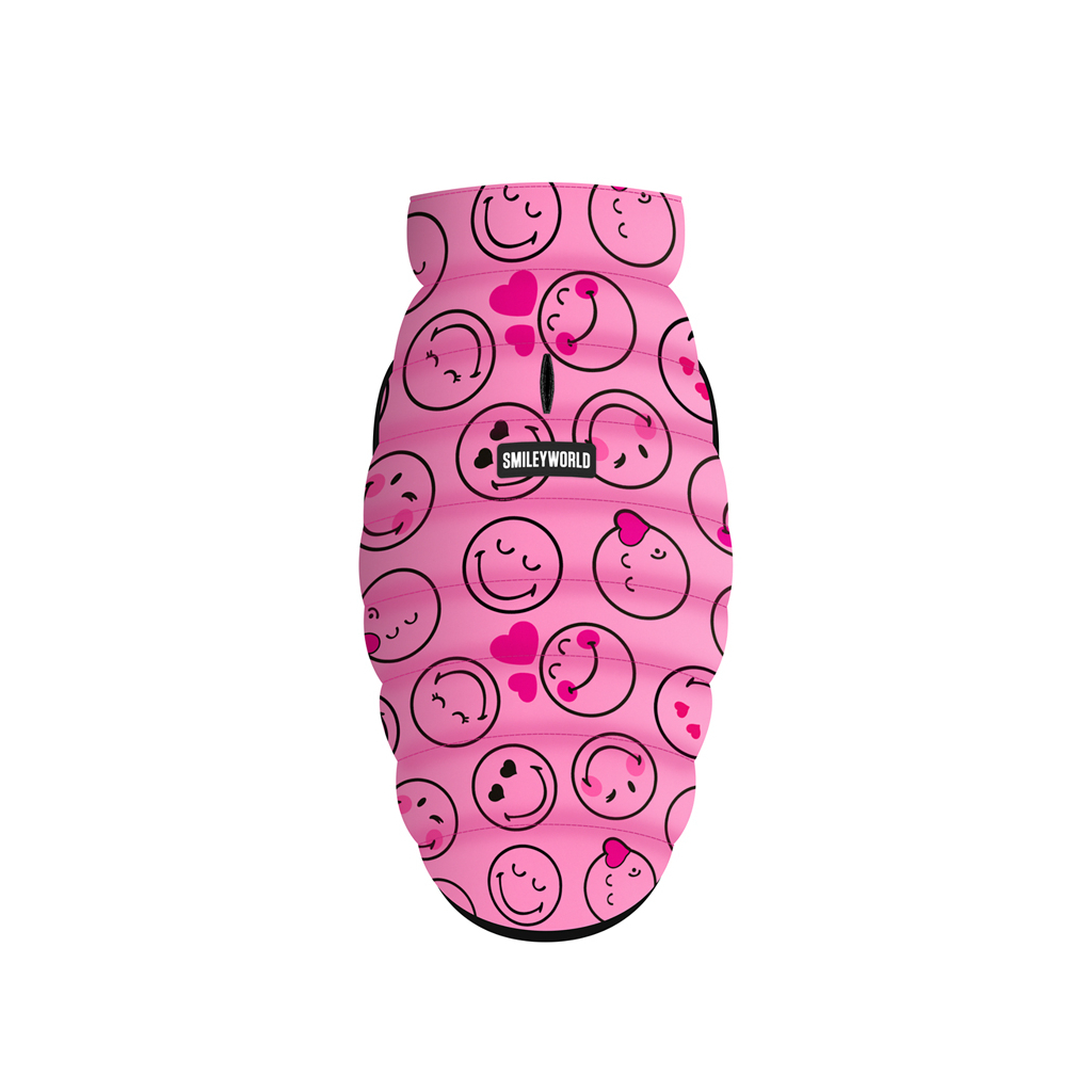 Курточка для тварин WAUDOG Clothes "Смайли на рожевому" S40 (406-0187) - зображення 2