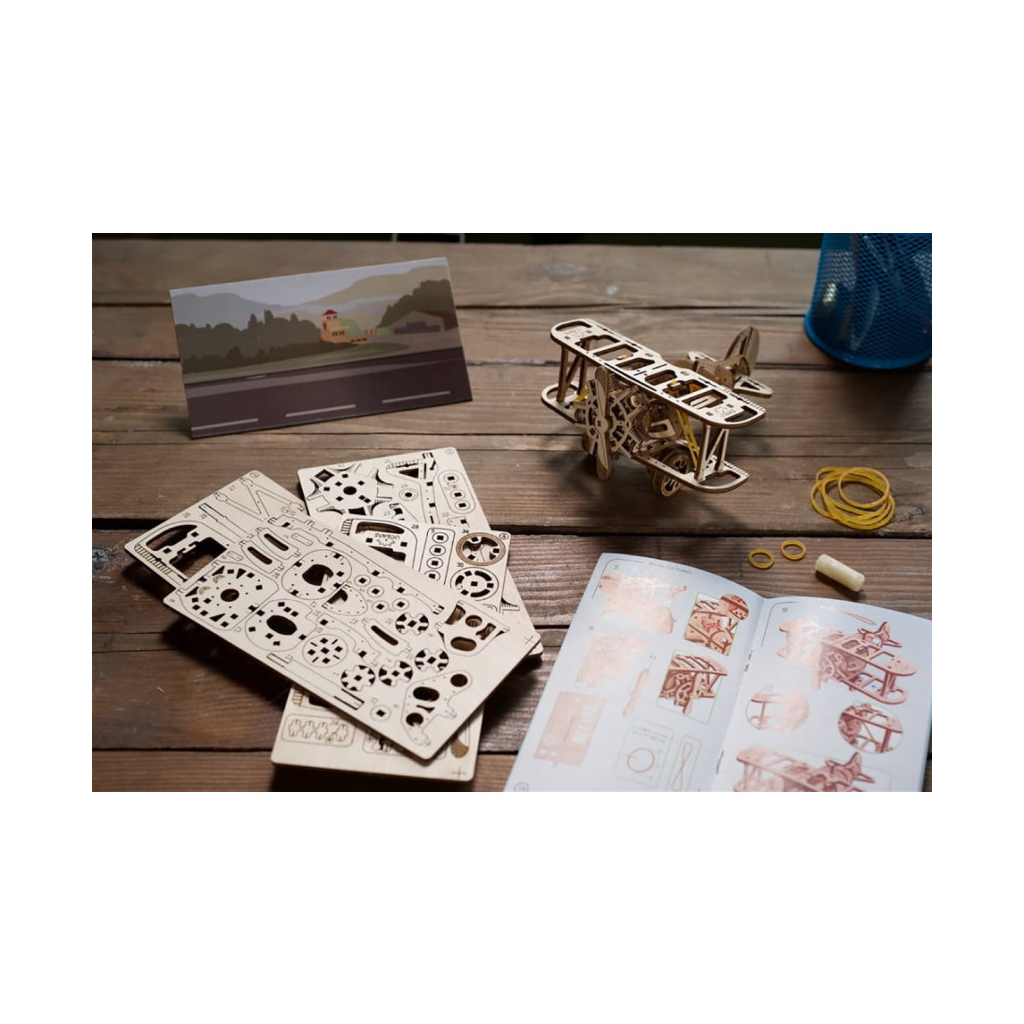 Конструктор Ugears Міні-біплан (6337305) - зображення 10