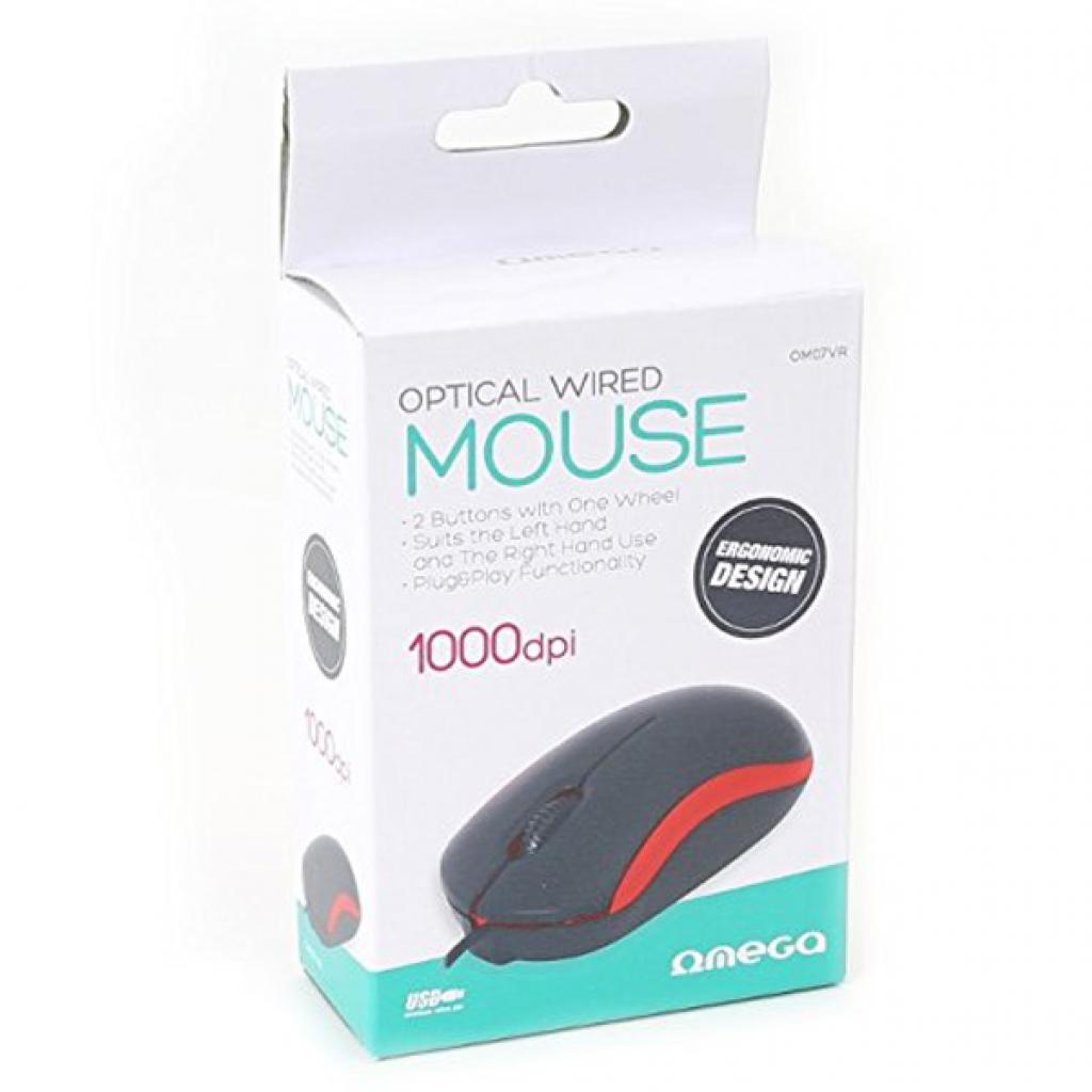 Мишка Omega OM-07 3D optical red (OM07VR) - зображення 4