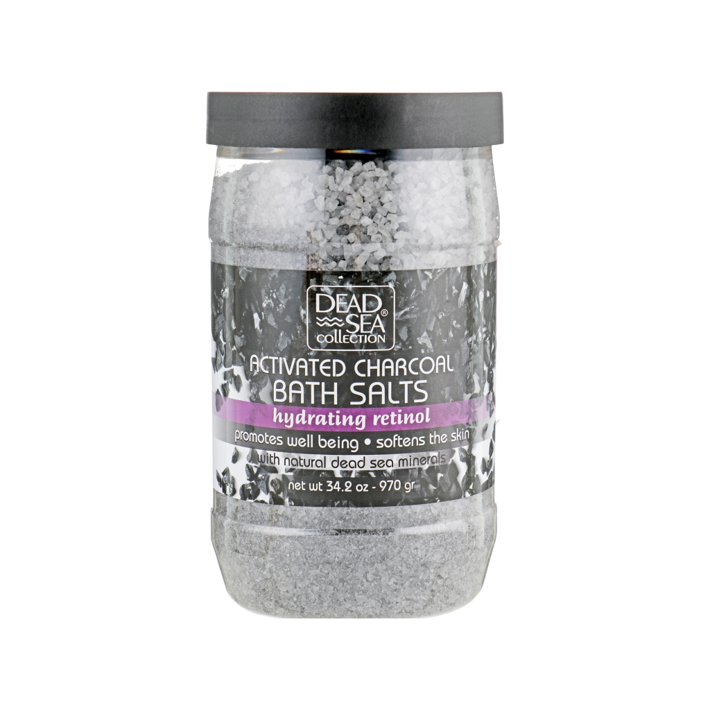 Сіль для ванн Dead Sea Collection з активованим вугіллям та ретинолом 800 г (830668004849) - зображення 1