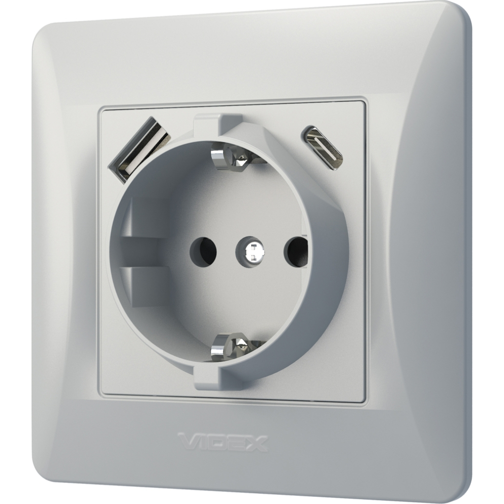 Розетка Videx VF-BNSK1GUC-SS - зображення 3