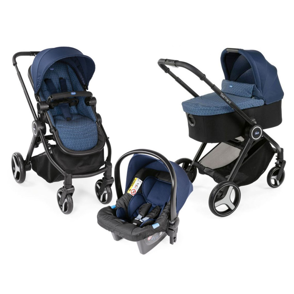 Коляска Chicco 3 в 1 Trio Best Friend+ Light Синя (79421.79) - зображення 1