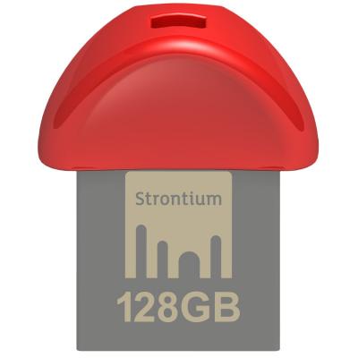 USB флеш накопичувач Strontium Flash 128GB NANO RED USB 3.0 (SR128GRDNANOZ) - зображення 1
