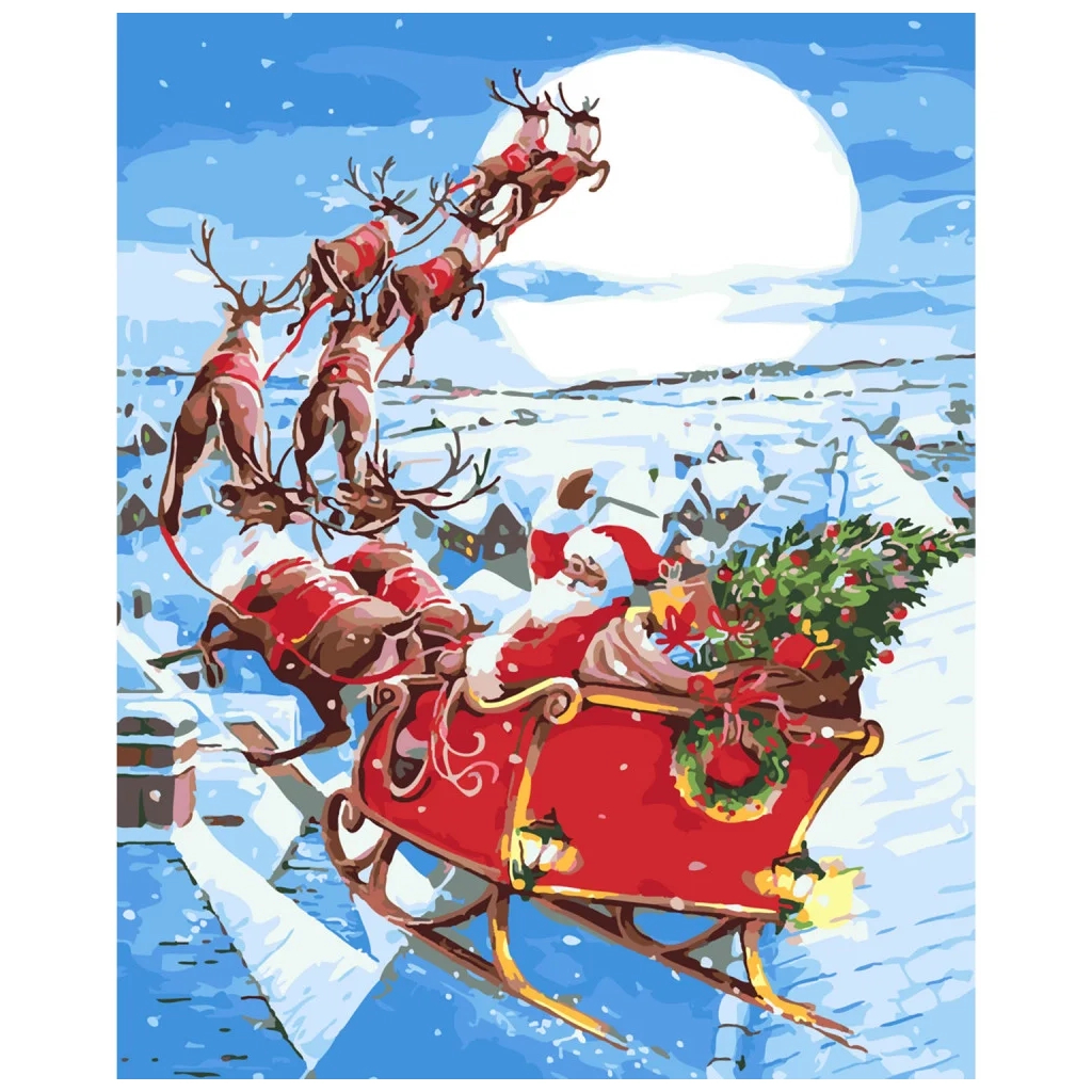 Картина по номерам Strateg Happy New Year, 40х50 см (SY6237) - зображення 1