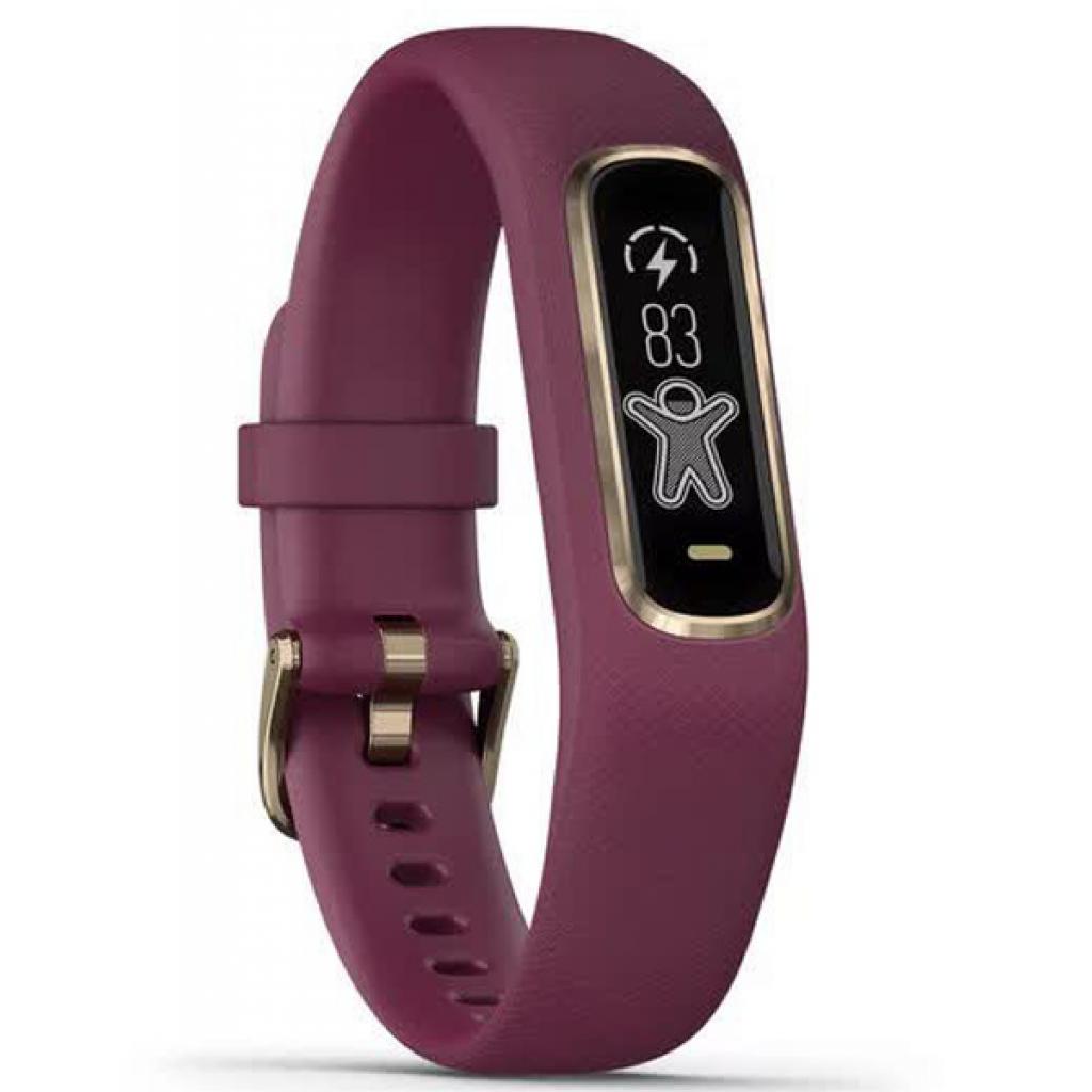 Фітнес браслет Garmin vivosmart 4, Merlot/Rose Gold, S/M (010-01995-21) - зображення 3