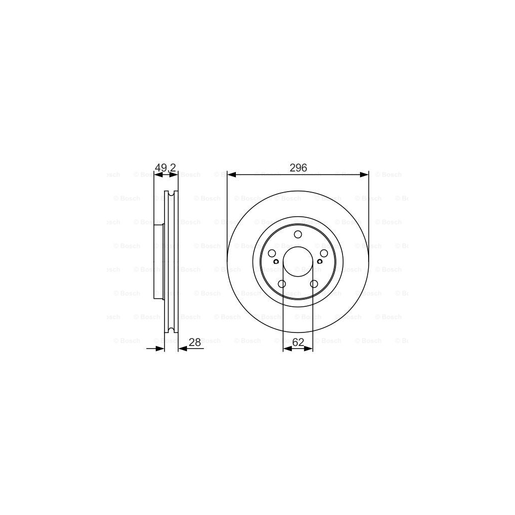 Гальмівний диск Bosch 0 986 479 S22 - зображення 5