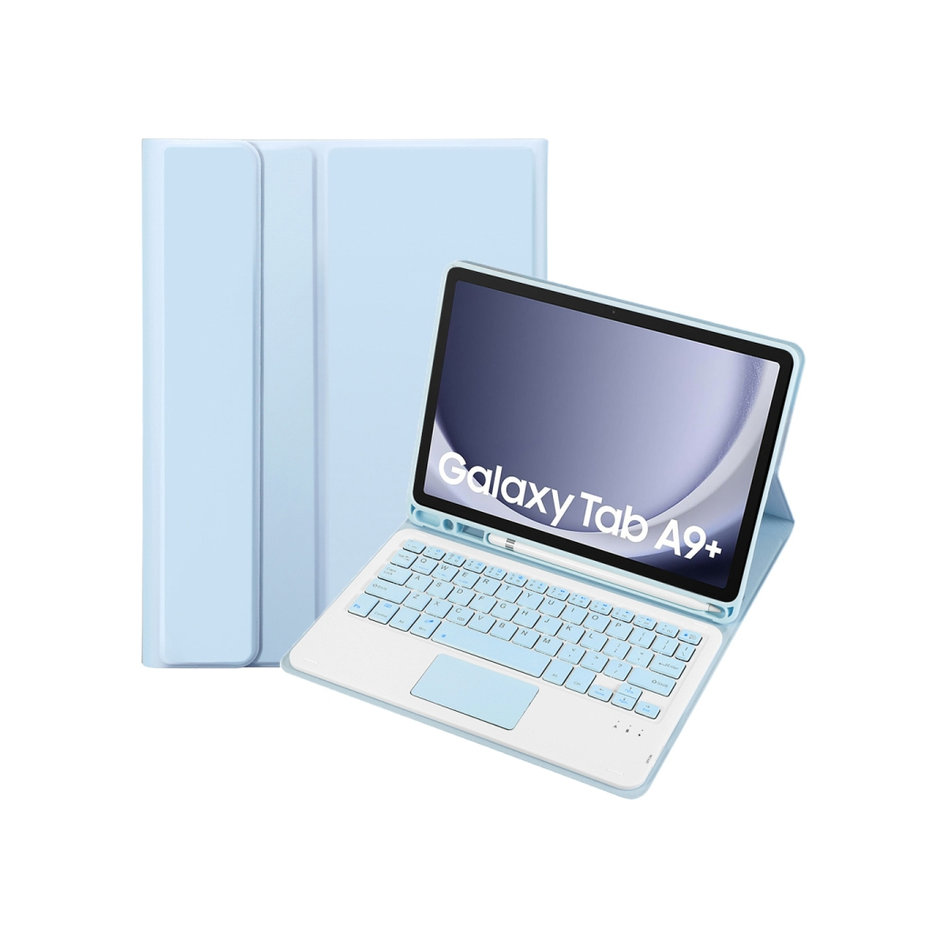 Чохол до планшета BeCover Keyboard+TouchPad Samsung Tab A9 Plus SM-X210/SM-X215/SM-X216 11.0" Light Blue (712414) - зображення 2