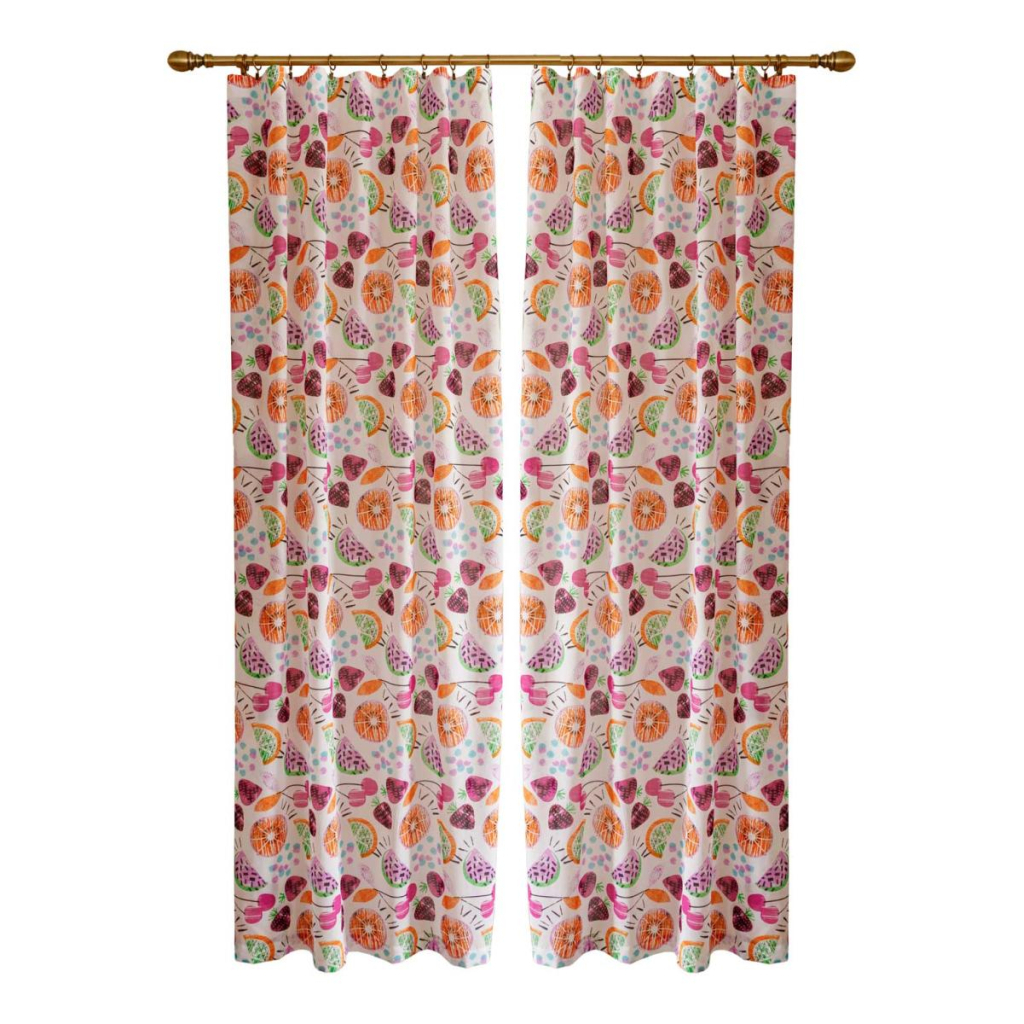 Штора Прованс комплект Violet cherries 140х170 см 2 шт (034917) - зображення 1