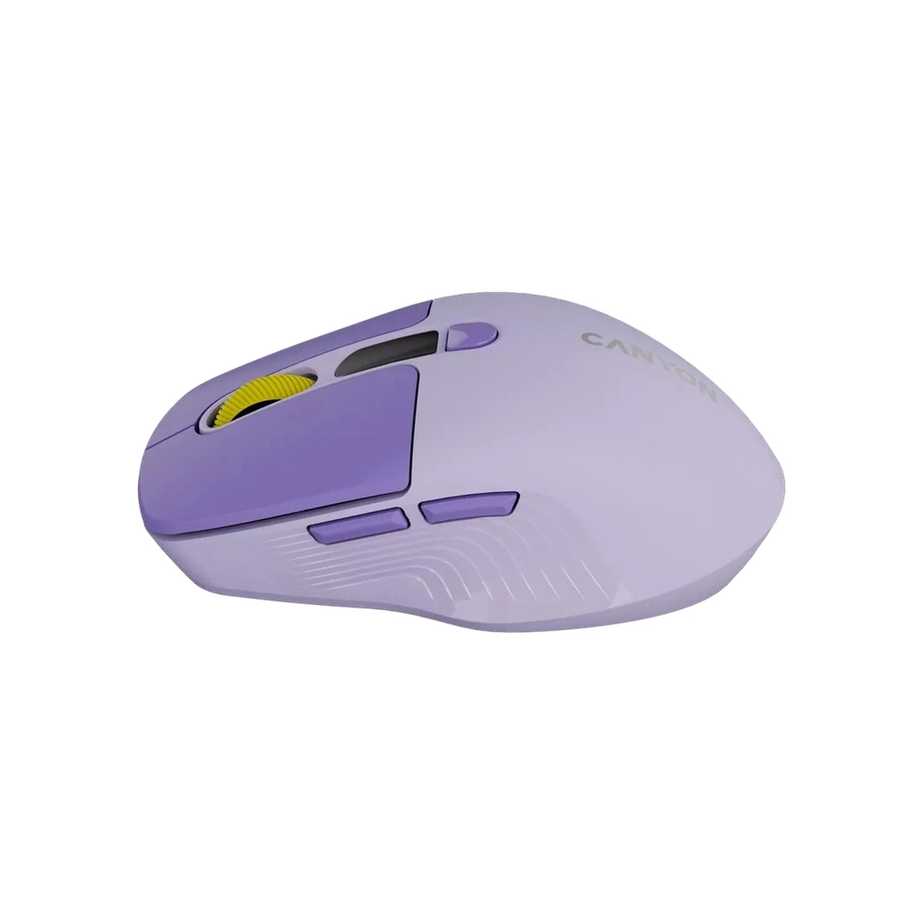 Мишка Canyon MW-26 LCD Silent Wireless/Bluetooth Violet (CNS-CMSW26V) - зображення 3