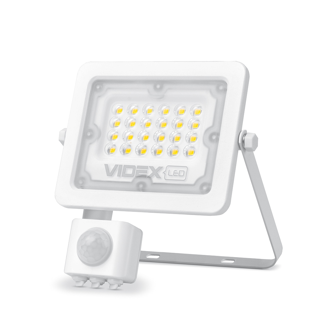 Прожектор Videx LED 10W 5000K з датчиком руху (VL-F2e105W-S) - зображення 1