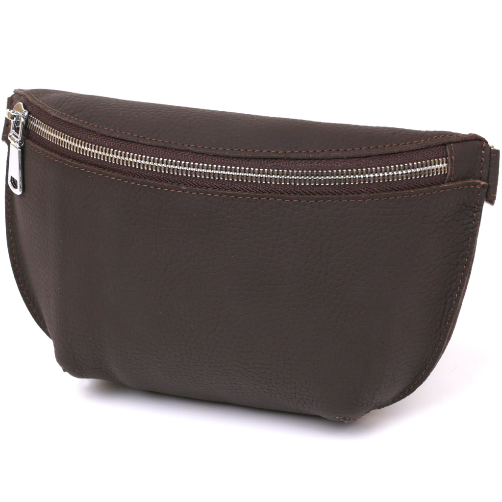 Сумка Shvigel Шкіряна матова бананка Коричнева (16381) - зображення 1