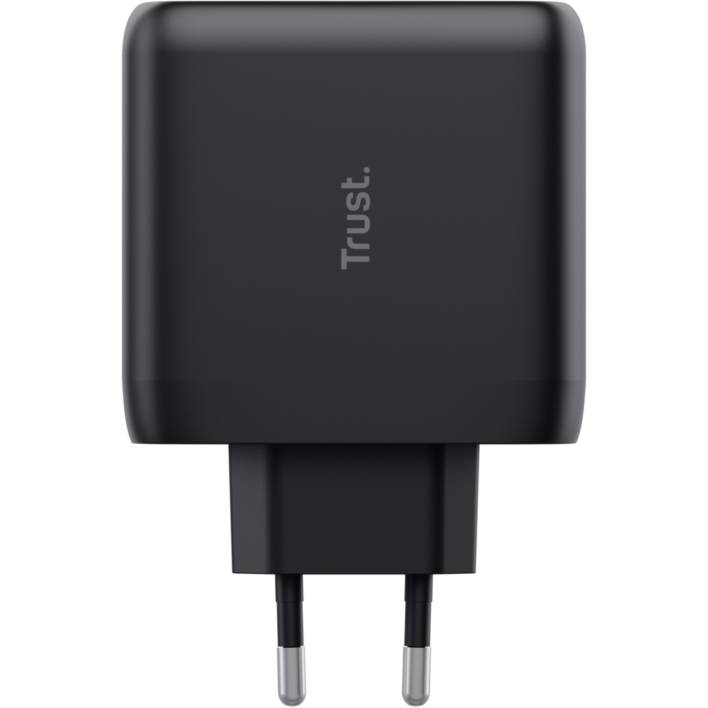 Зарядний пристрій Trust Maxo 65W 2xUSB-C PD black (25380_TRUST) - зображення 3