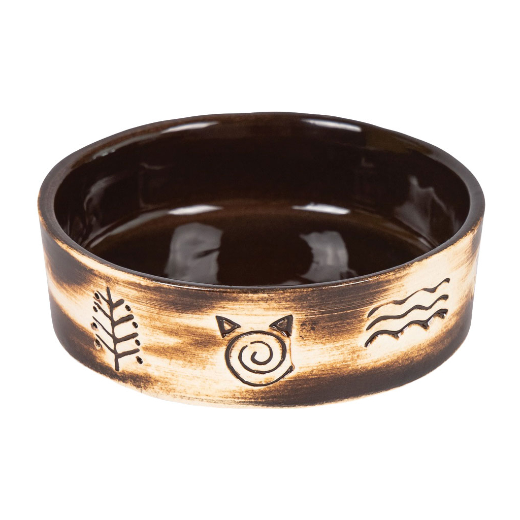 Посуд для котів Природа Миска «Етно» 200 мл (4823082418688) - зображення 1