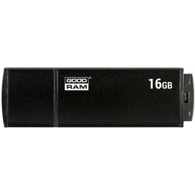USB флеш накопичувач Goodram 16GB Edge Black USB 2.0 (UEG2-0160K0R11) - зображення 1
