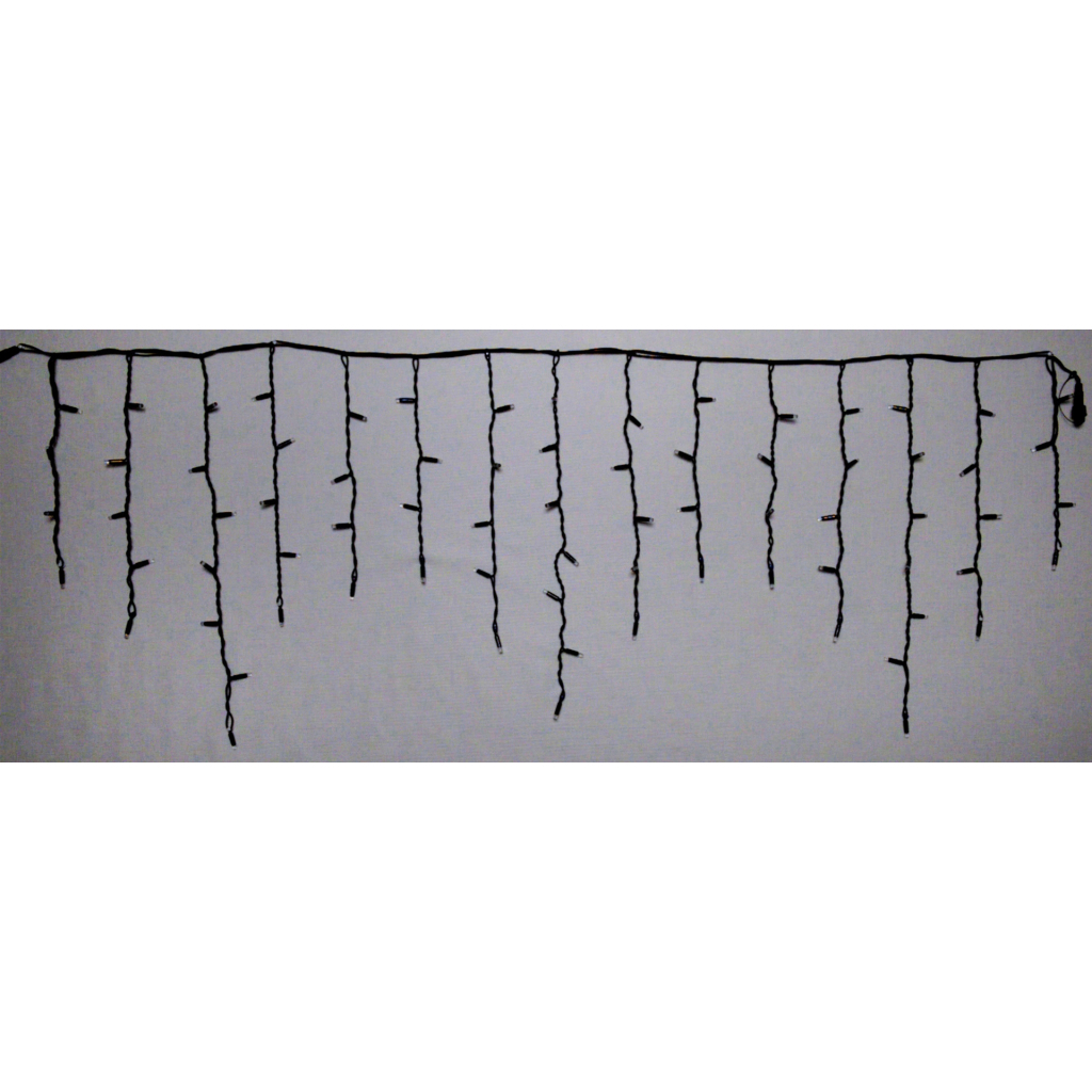 Гірлянда Delux ICICLE 100LED 2x0.7 м Жовтий flash Білий/Чорний IP44 (90015182) - зображення 3