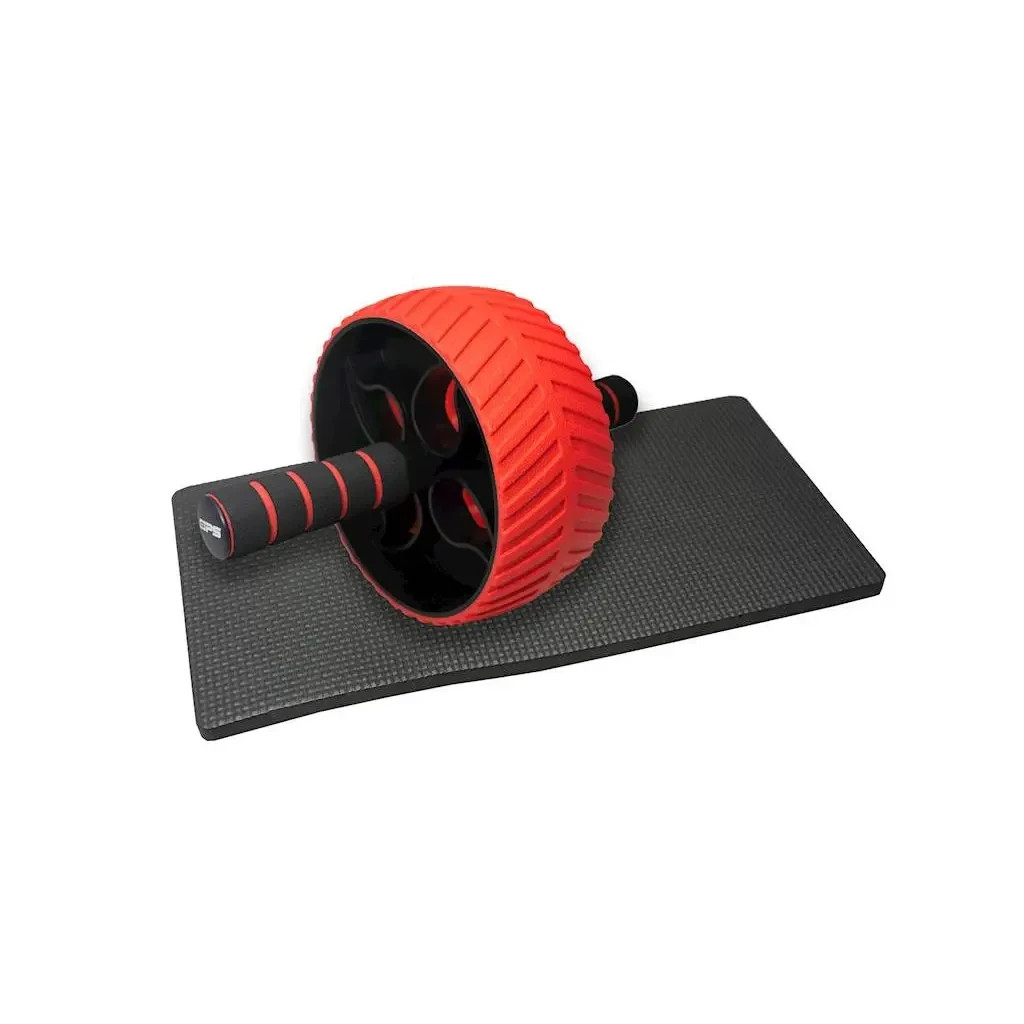 Ролик для преса Power System PS-4107 Full Grip AB Red + килимок Red/Black (4107RD-0) - изображение 4