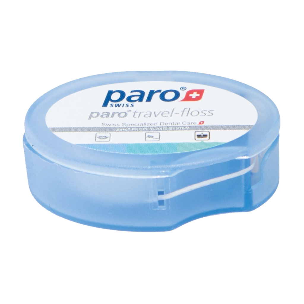 Зубна нитка Paro Swiss Travel-floss Дорожня Рожева упаковка 5 м (7.1763/1) - изображение 1