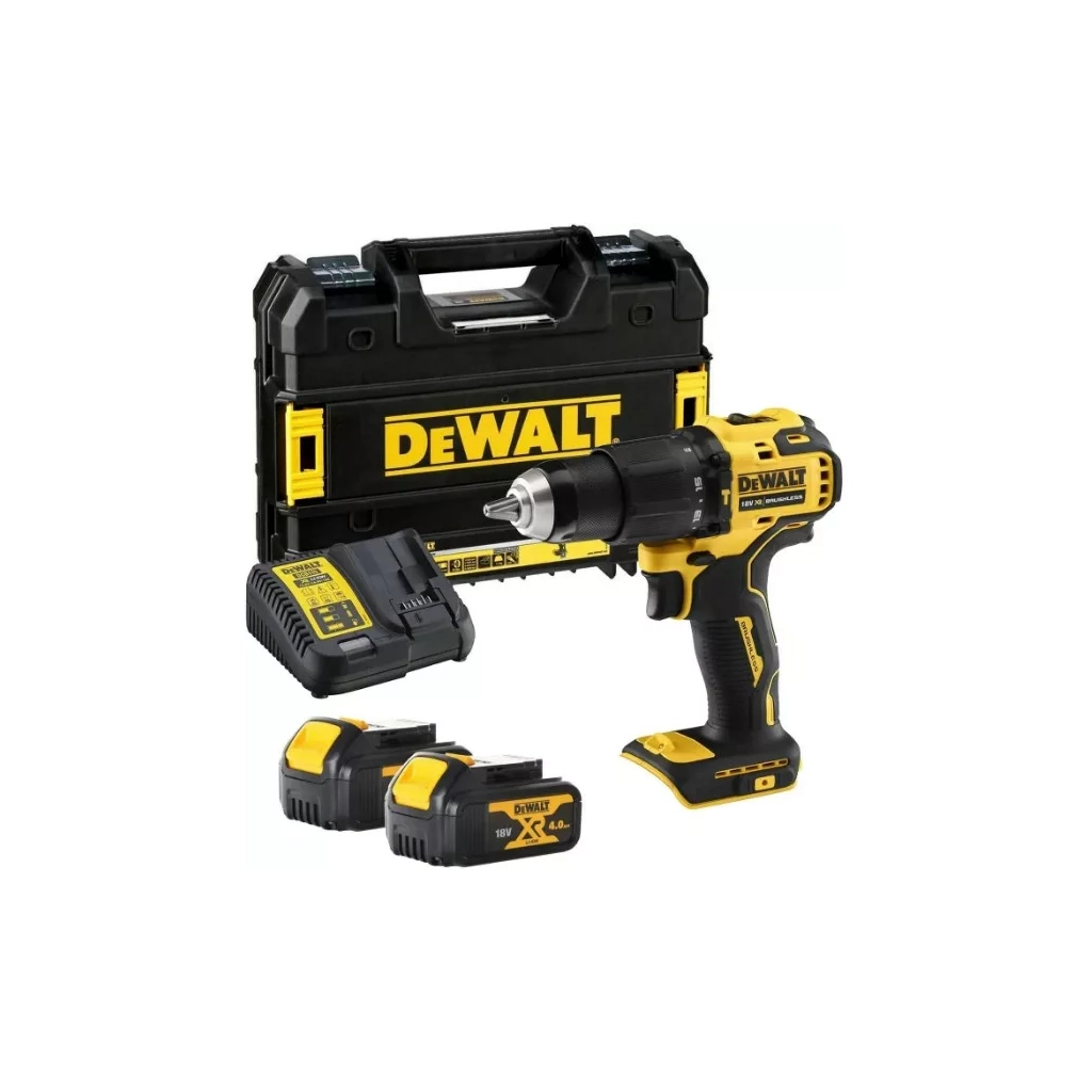 Шуруповерт DeWALT 18В XR Li-Ion, 4Ah, 65 Нм, 450-1650 об/мин, вес 1.2 кг, TSTAK (DCD709M2T) - зображення 2