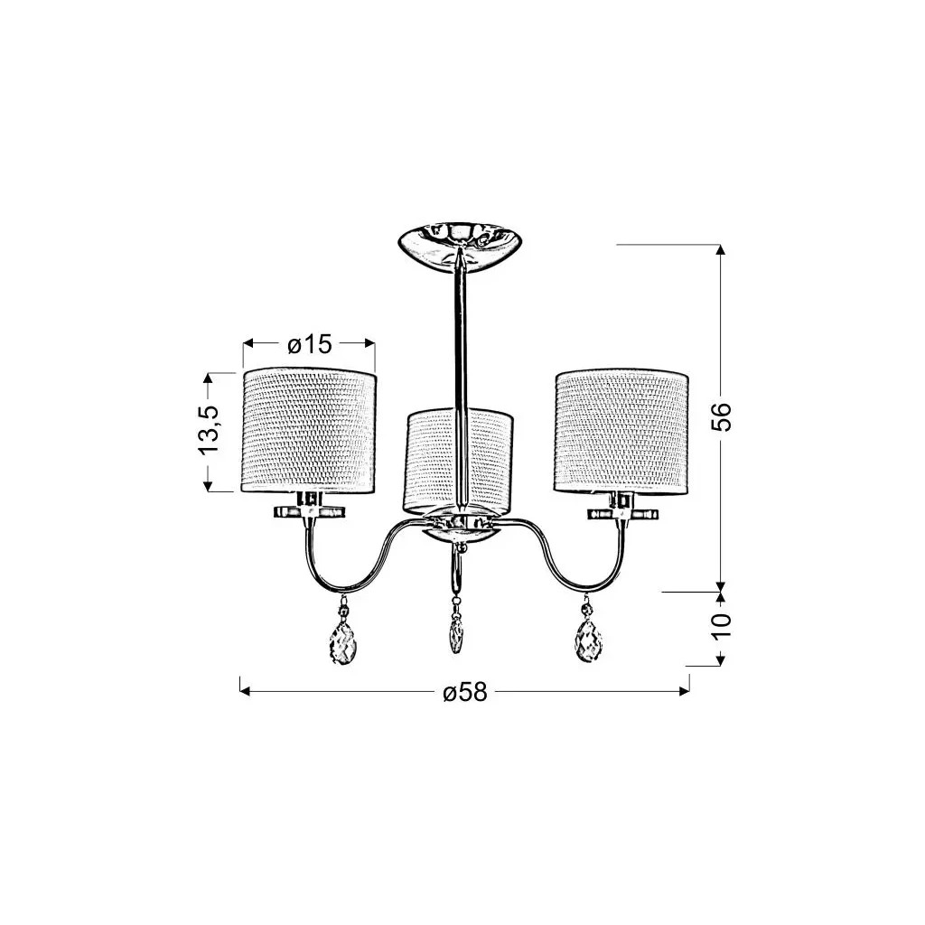 Люстра Candellux ESTERA (33-11664) - зображення 2