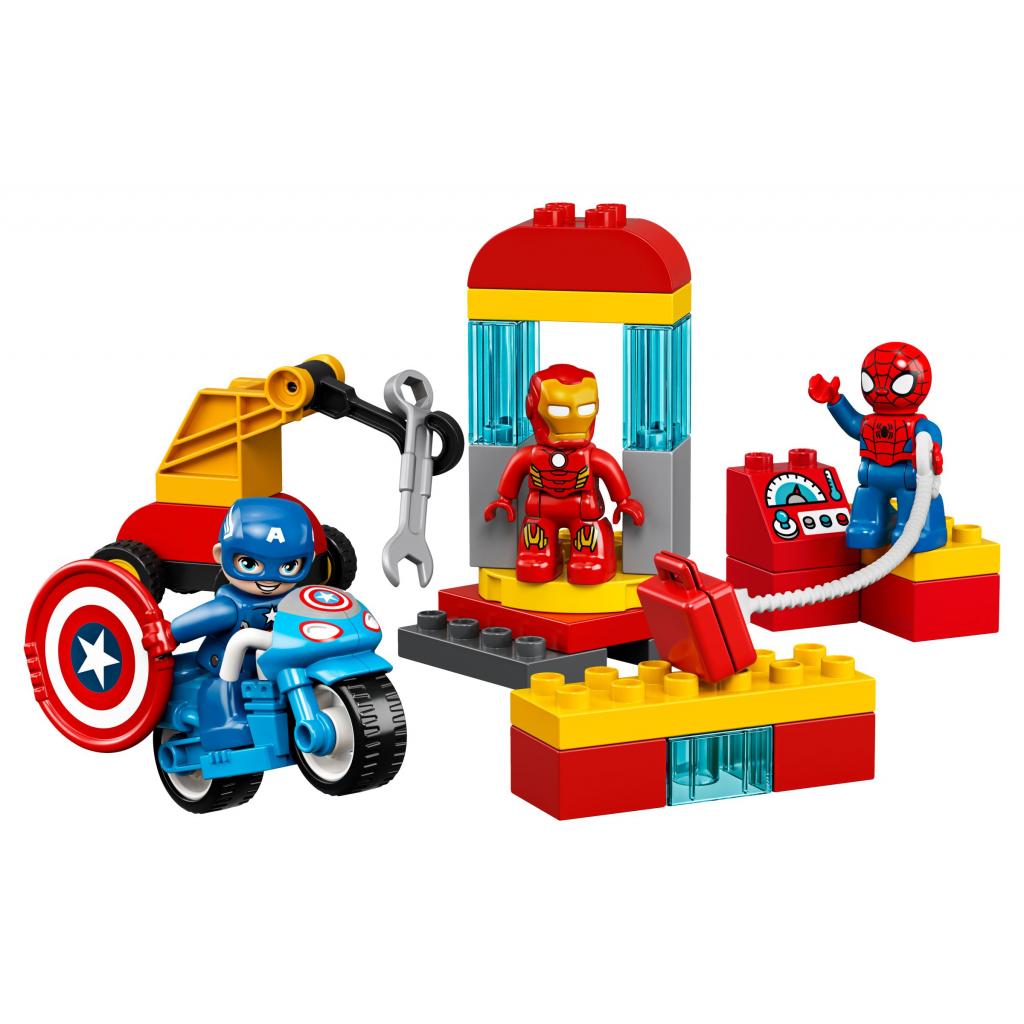 Конструктор LEGO DUPLO Super Heroes Marvel Comics Лабораторія супергероїв 30 деталей (10921) - зображення 2