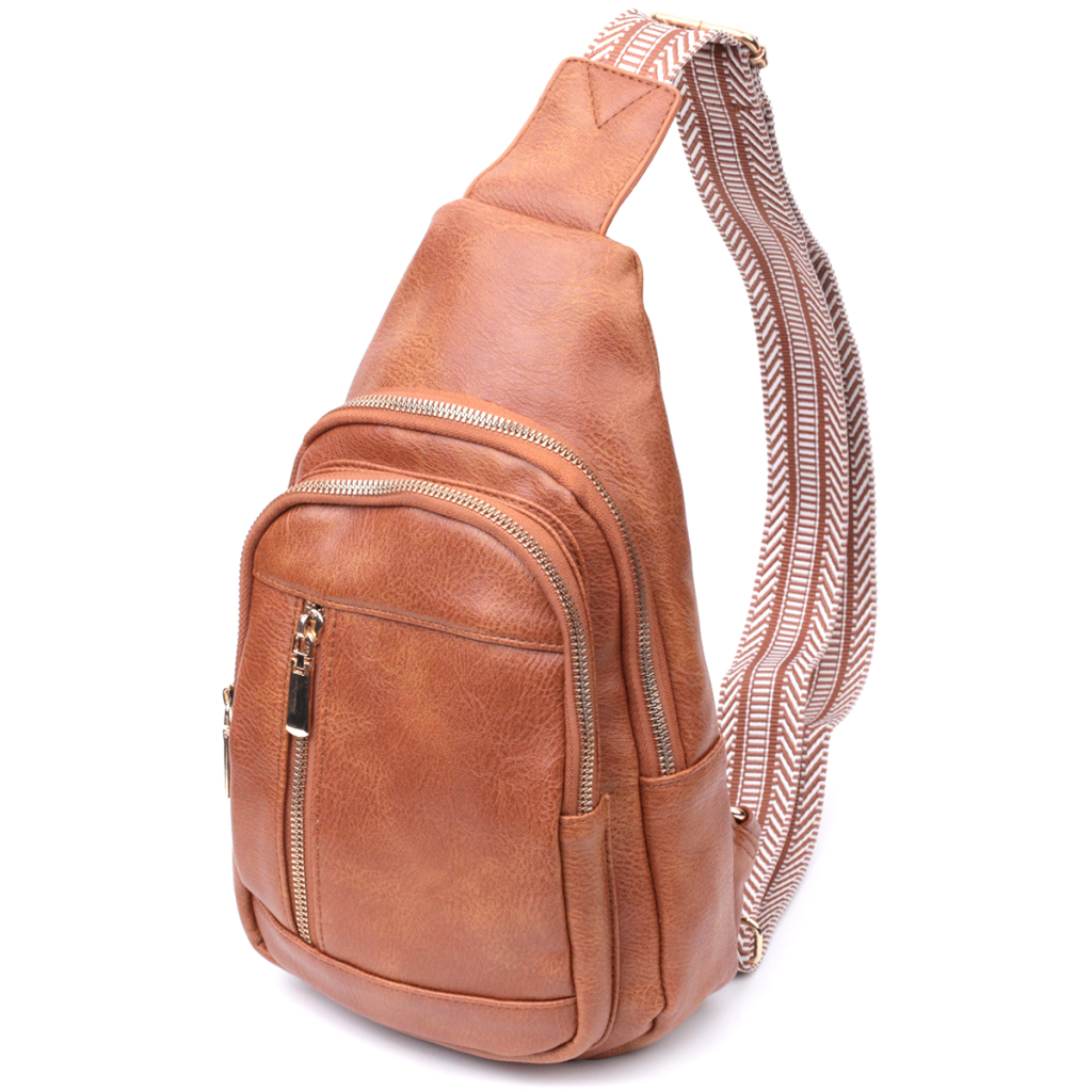 Сумка Vintage Жіноча слінг з екошкіри Руда (22749) - зображення 1