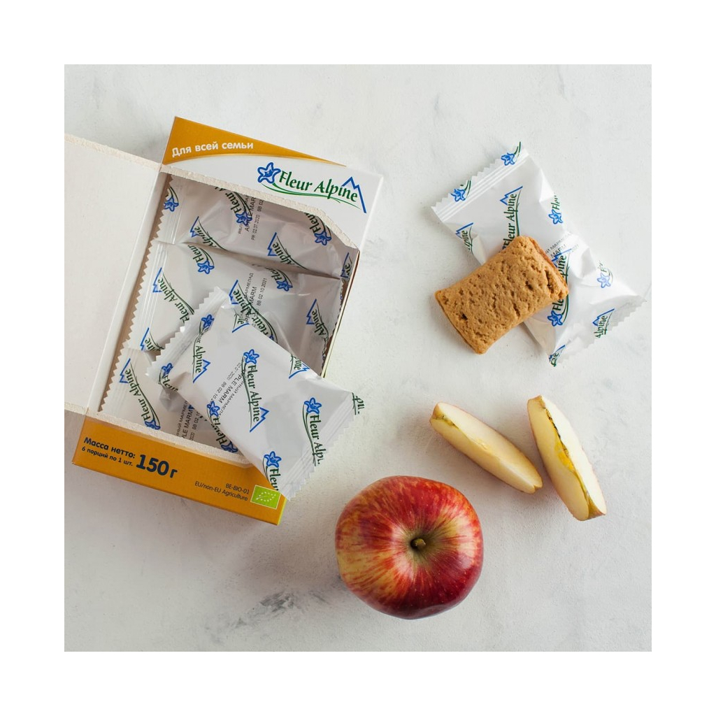 Дитяче печиво Fleur Alpine органічне Яблуневий мармелад 150 г (5412916941554) - изображение 5