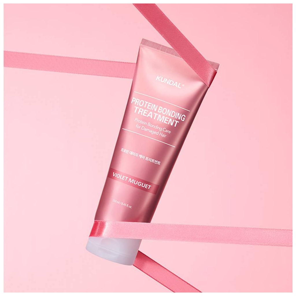 Маска для волосся Kundal Protein Bonding Treatment Violet Muguet 250 мл (8809809429751) - зображення 3