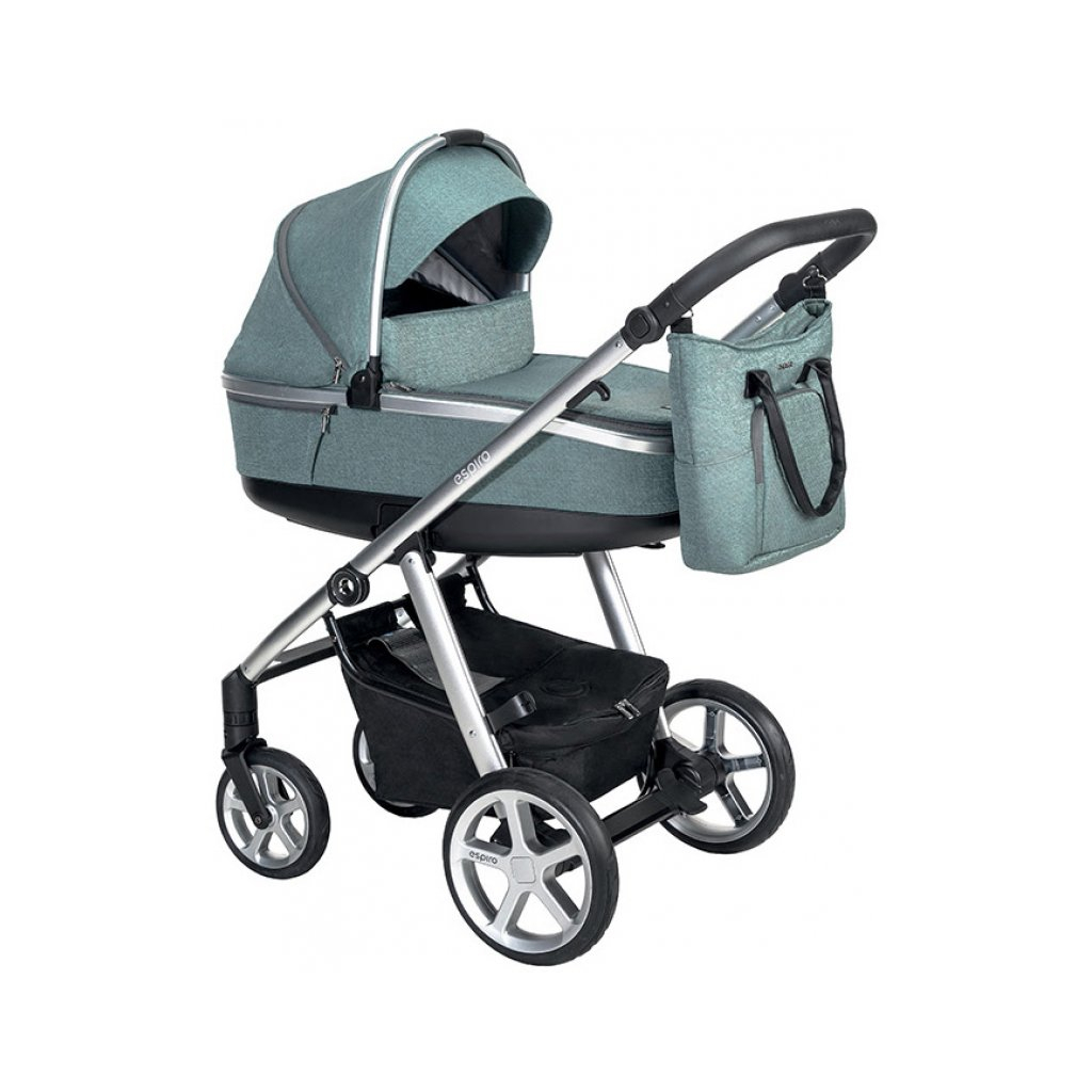 Коляска Espiro 2 в 1 Next Up 05 Melange Turquoise (5906724204920) - зображення 1