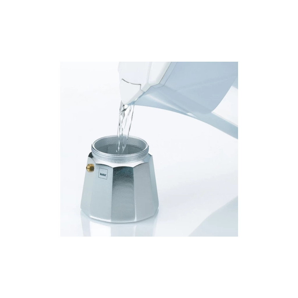 Гейзерна кавоварка Kela Italia 150 мл 3 Cap Silver (10590) - зображення 3