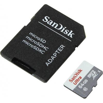 Карта пам'яті SanDisk 64GB microSDXC class 10 UHS-I Ultra (SDSQUNB-064G-GN3MA) - зображення 2