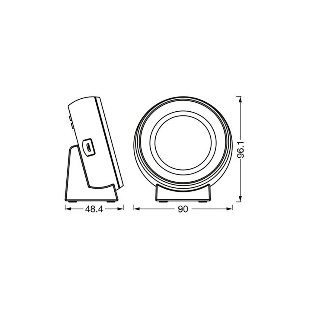 Нічник LEDVANCE NIGHTLUX CLOCK (4058075757721) - зображення 3