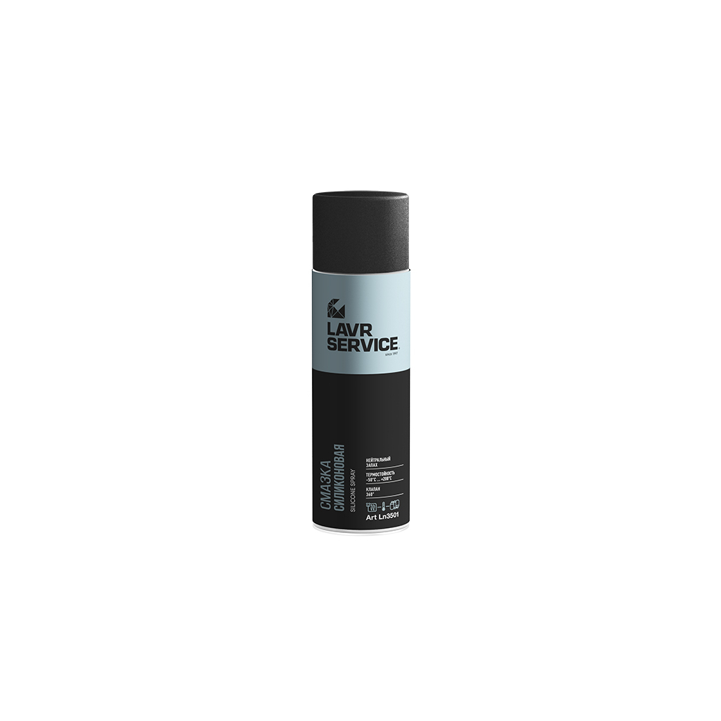 Мастило автомобільне LAVR SERVICE SILICONE SPRAY, 650мл (Ln3501) - зображення 1