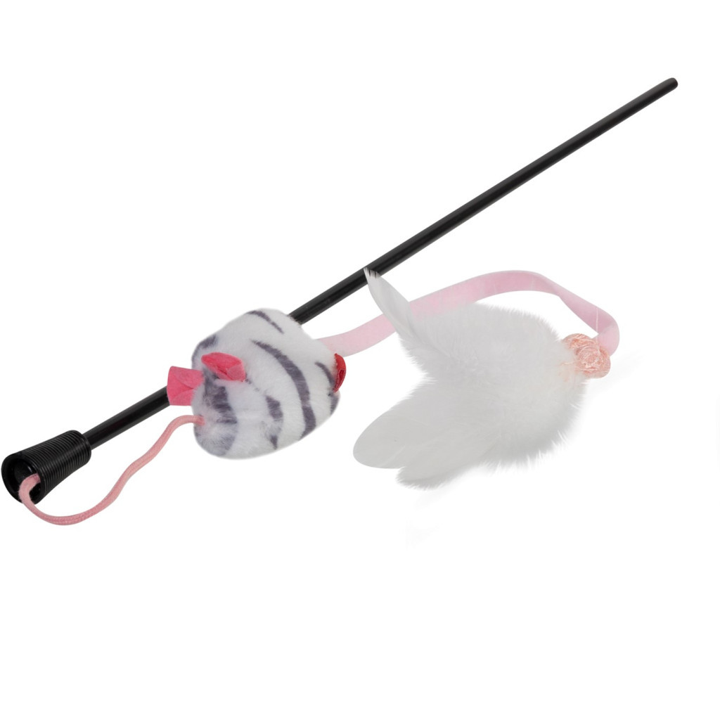 Іграшка для котів GiGwi Teaser Дражнилка з мишкою зі звуковим ефектом 51 см (75111) - зображення 1