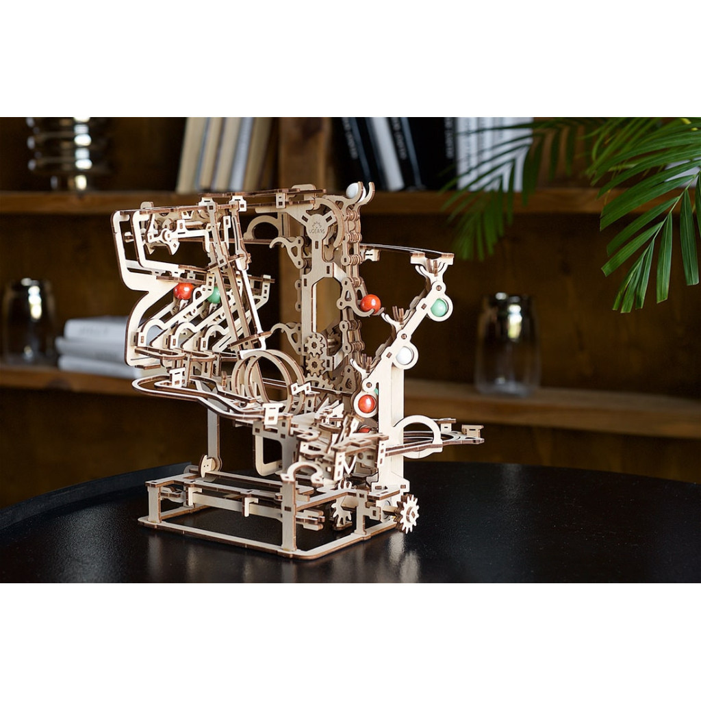 Конструктор Ugears Механічна модель Марбл-траса Ланцюговий підйомник (70069) - зображення 11