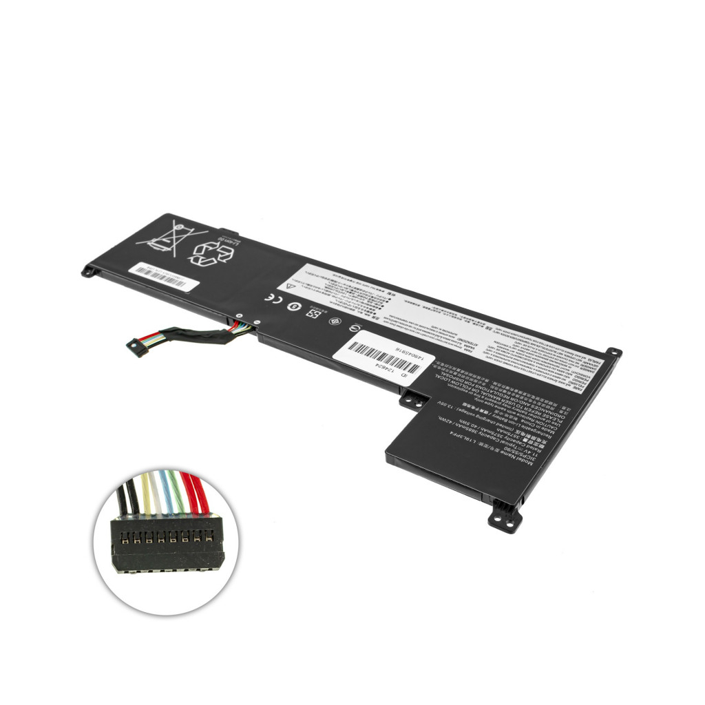 Акумулятор до ноутбука Lenovo Gaming 3-17IML05 L19C3PF6, 42Wh (3735mAh), 3cell, 11.25V, Li-ion (A47998) - зображення 3