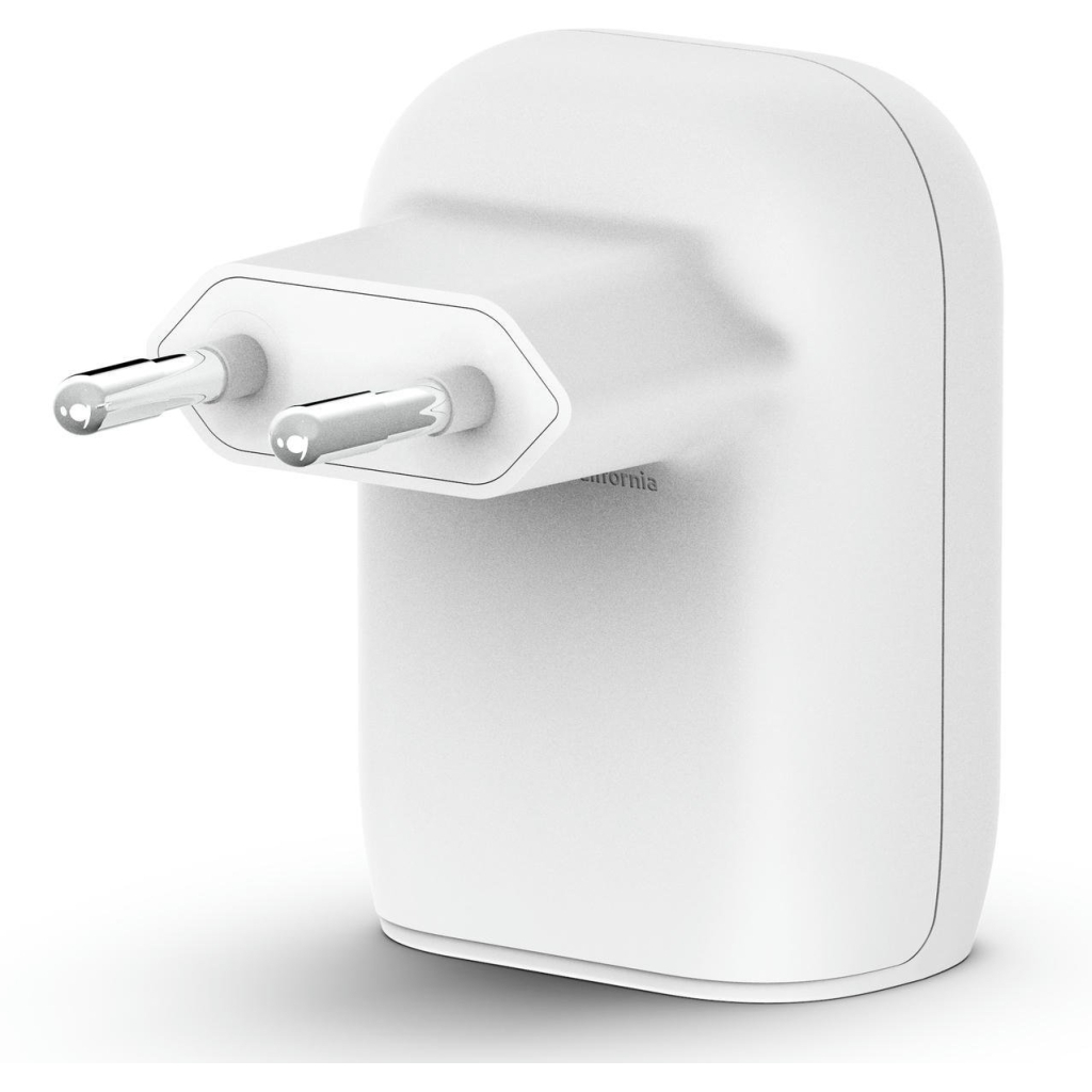 Зарядний пристрій Belkin USB-C PD25W + USB QC12W 37W White (WCB007VFWH) - зображення 3