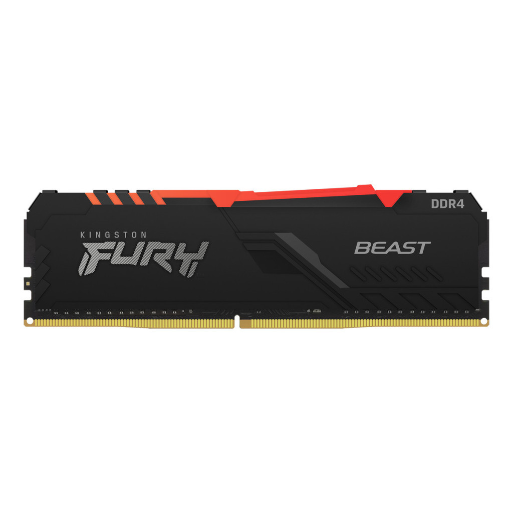 Модуль пам'яті для комп'ютера DDR4 32GB (2x16GB) 3000 MHz Fury Beast RGB Kingston Fury (ex.HyperX) (KF430C15BB1AK2/32) - зображення 4