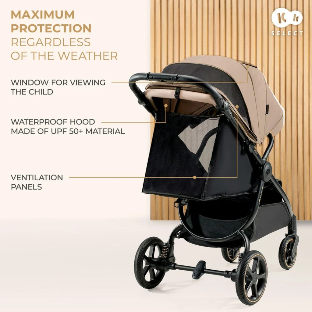 Коляска Kinderkraft Mitzy Linen Beige (KSMITZ00BEG0000) (5902533924356) - зображення 9