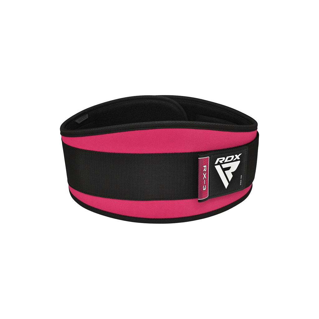Атлетичний пояс RDX RX3 EVA Curve неопреновий Sharp Pink XS (WBE-RX3SP-XS) - изображение 2