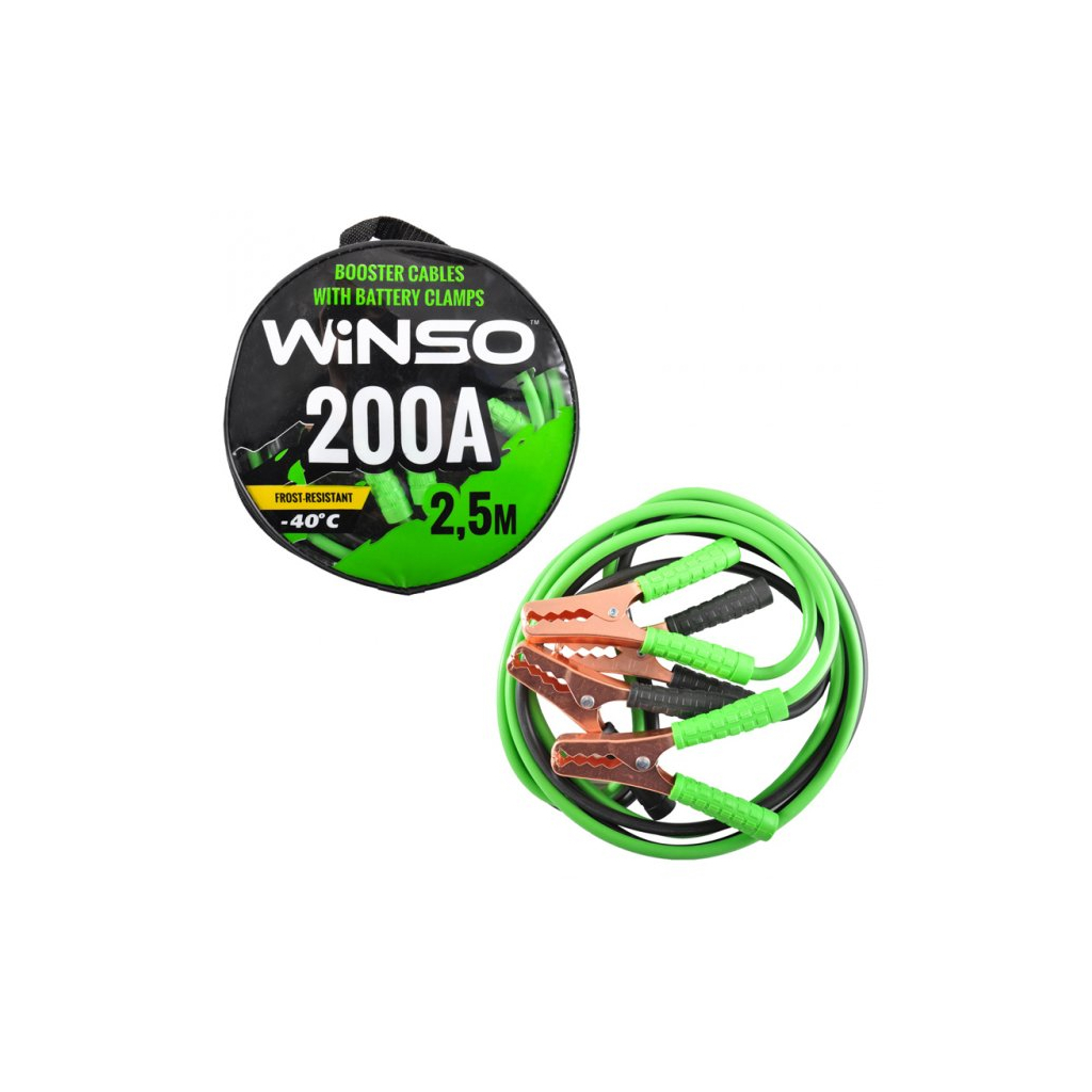 Дроти для запуску для автомобіля WINSO 200А, 2,5м (138210) - зображення 2